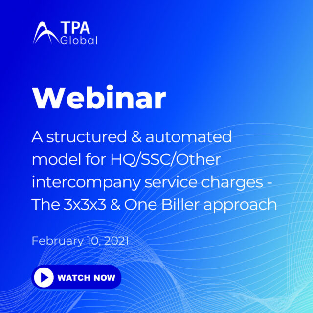 A structured & automated model for HQ/SSC/Other intercompany service charges - The 3x3x3 & One Biller approach