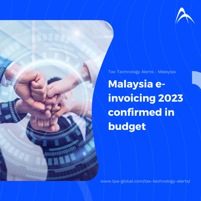 Malaysia e-invoicing 2023 confirmed in budget