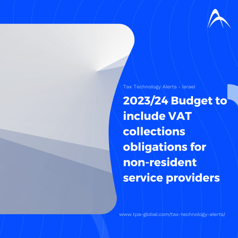 2023/24 Budget to include VAT collections obligations for non-resident service providers