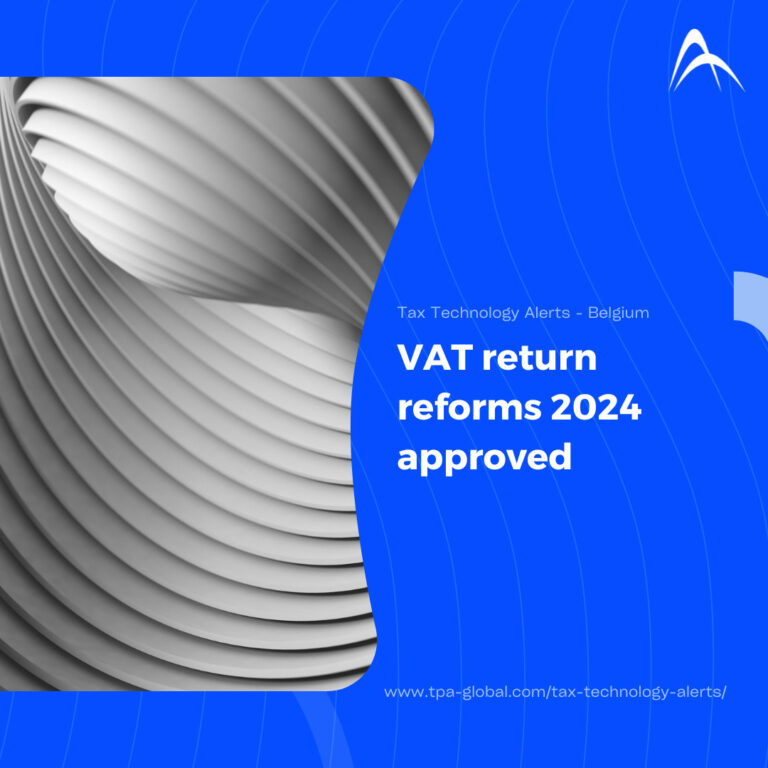 Belgian VAT return reforms 2024 approved