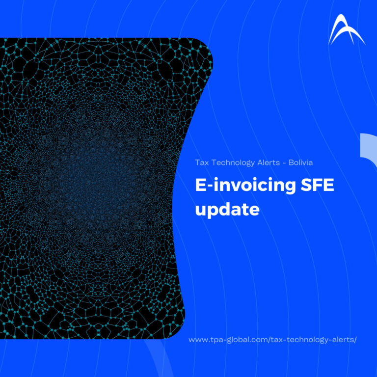 Bolivia e-invoicing SFE update