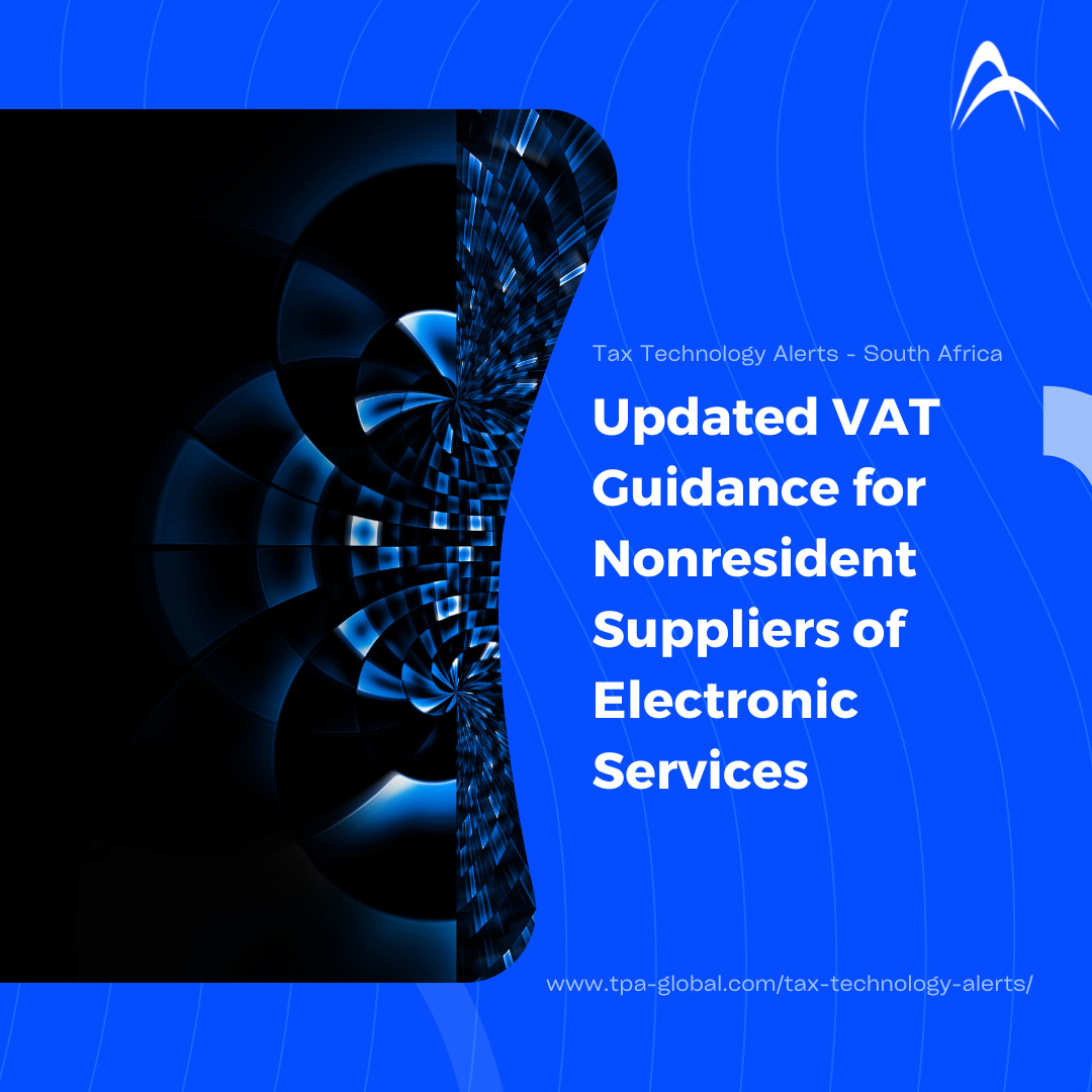 South Africa releases updated VAT guidance for nonresident suppliers of electronic services