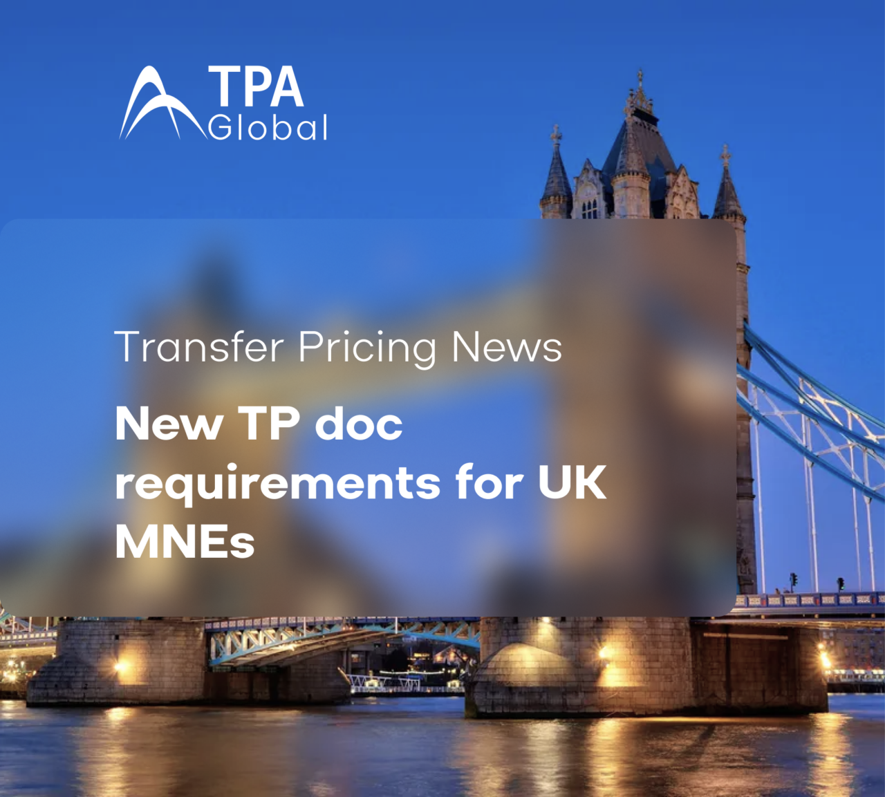 New TP doc requirements for UK MNEs