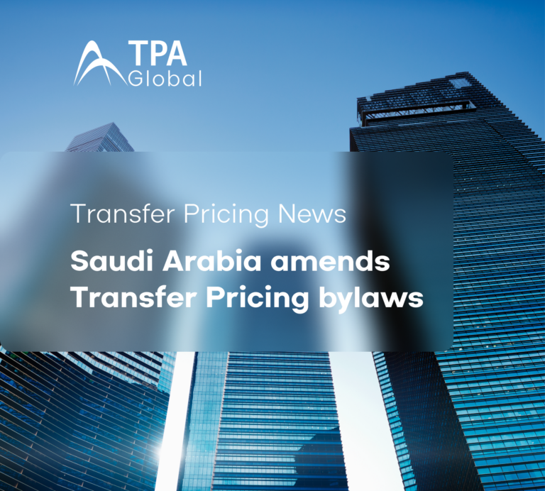 Saudi Arabia amends Transfer Pricing bylaws