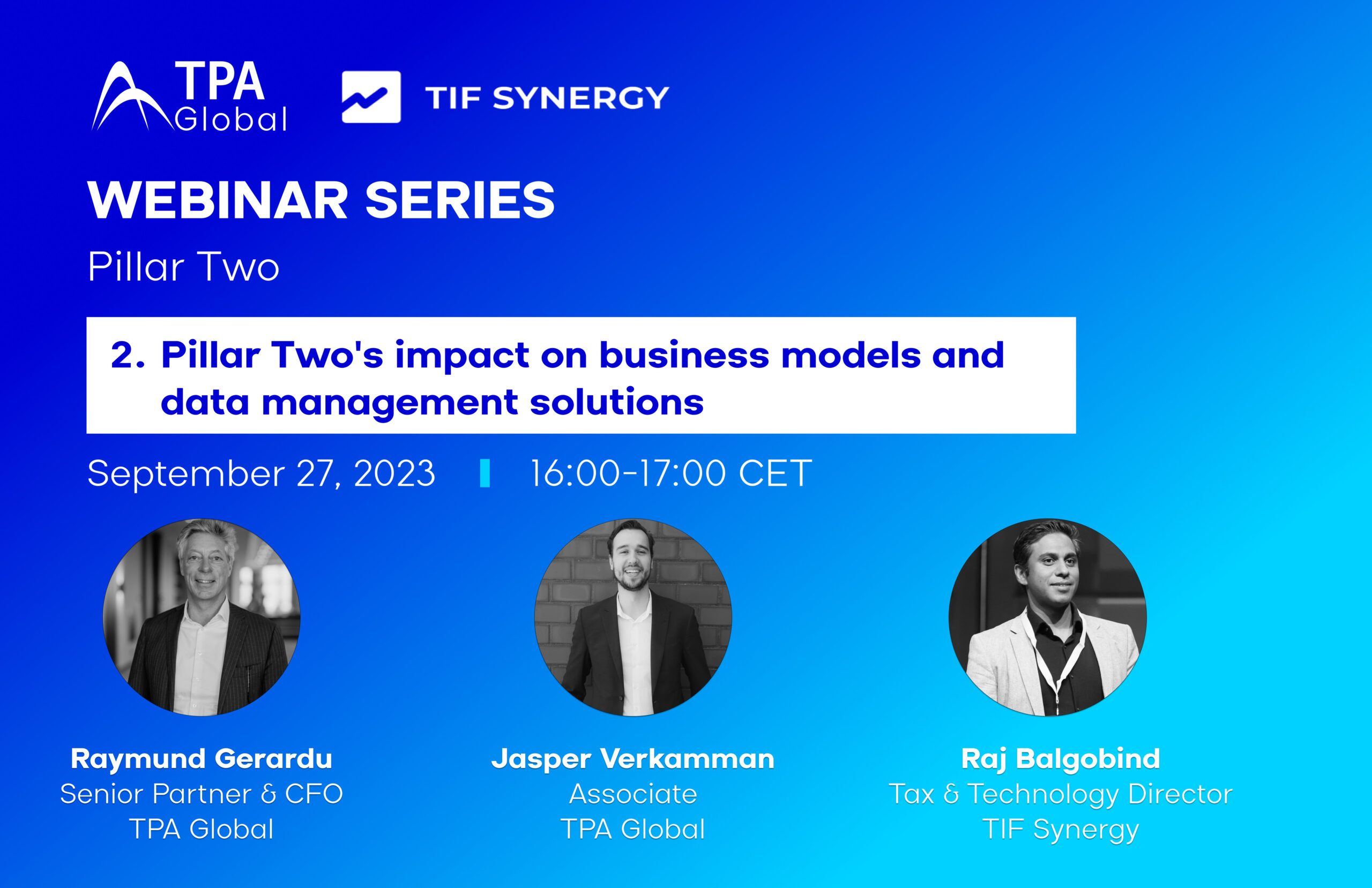 Webinar: Pillar Two's impact on business models and data management solutions