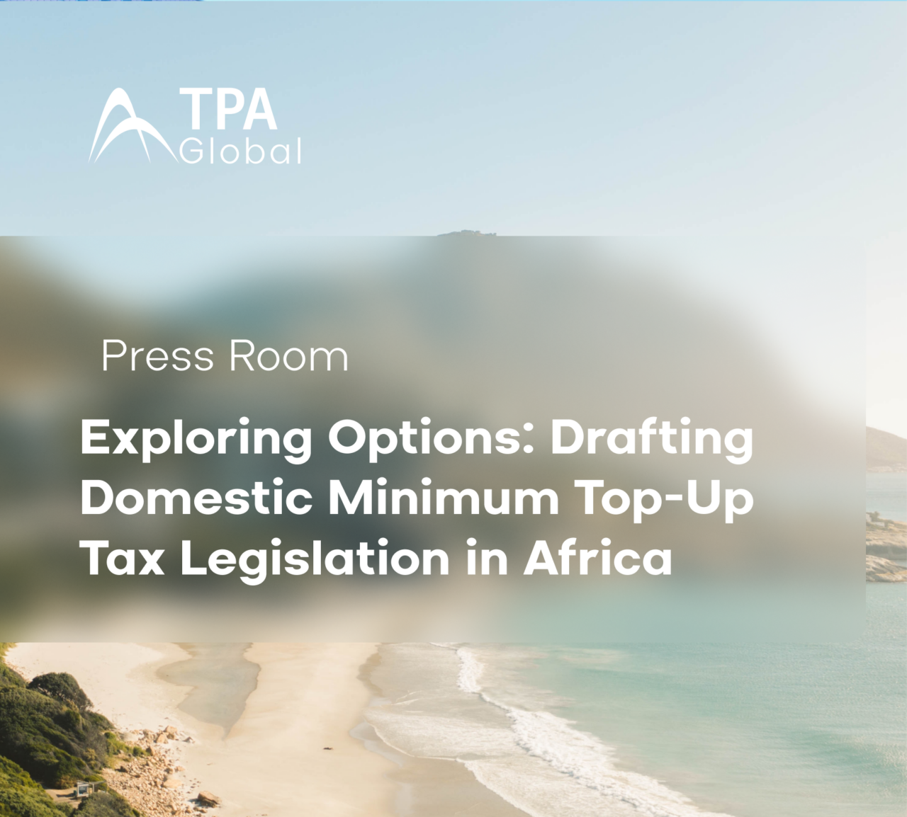 Cover image featuring a landscape, symbolizing tax transformation in Africa.