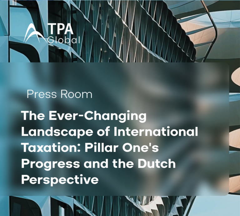 Cover image showing the landscape of the netherlands - International Tax Reform: Pillar One, Dutch Perspective, and Impact