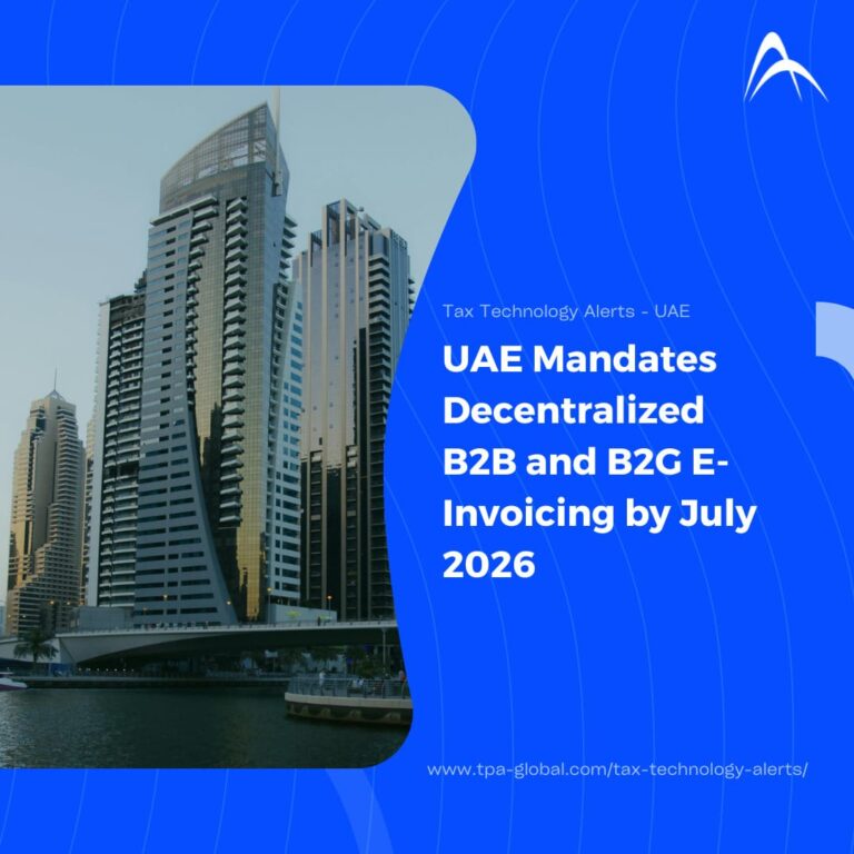 UAE Mandates Decentralized B2B and B2G E-Invoicing by July 2026