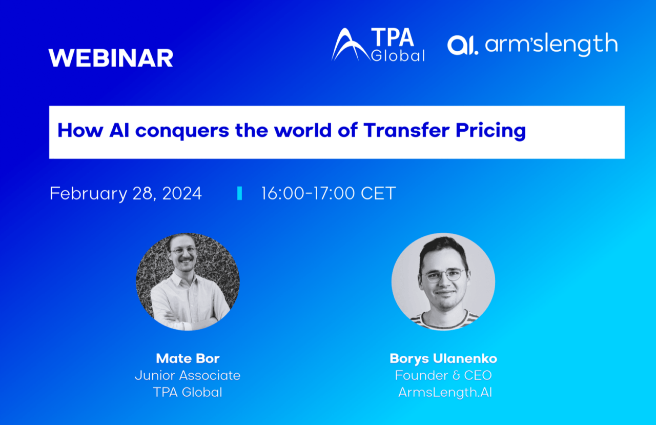 How AI conquers the world of Transfer Pricing