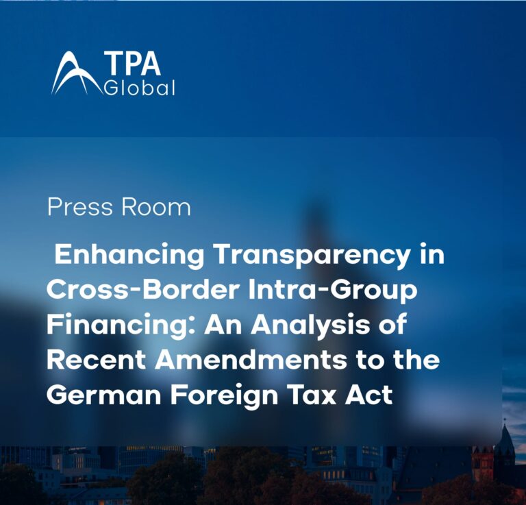 Enhancing Transparency in Cross-Border Intra-Group Financing: An Analysis of Recent Amendments to the German Foreign Tax Act
