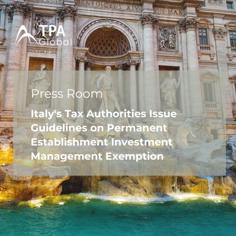 A scenic view of Italy representing tax guidelines on PE investment management exemption